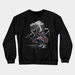 Pentax K5 Silver Samurai (negro) Crewneck Sweatshirt